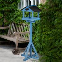 Elgin Wooden Bird Table Painted In Blue