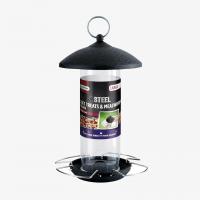 Gardman Black Steel Suet Treat And Mealworm Feeder